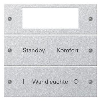 GIRA 221226 Wippenset 2fach Plus beschreib. System 55 Farbe Alu (lack.)