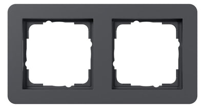 GIRA 0212152 Abdeckrahmen 2f Gira E1 Anthrazit