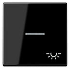 Jung A590BFKO5LSW Wippe Symbol Licht m.Lichtleiter Serie A schwarz