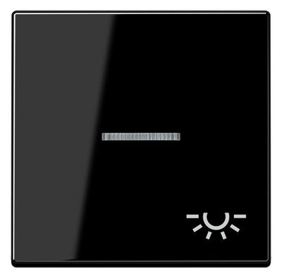 Jung A590BFKO5LSW Wippe Symbol Licht m.Lichtleiter Serie A schwarz