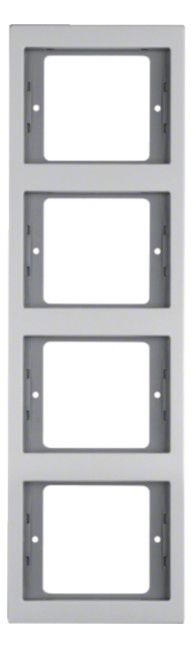 Berker 13437003 Rahmen 4fach senkrecht K.5 Alu