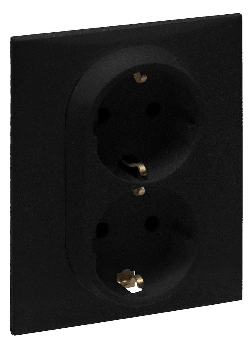 Legrand 864564 Schuko Steckdose 1-fach Dose Ber.schutz Niloe Step schwarz