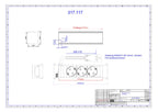 Bachmann 317.117 Power Frame 3xSchuko kurz m.Kunststoffprofil