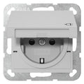 GIRA 4754015 SCHUKO-Steckdose KD+Shutter SRK System 55 Grau matt (lackiert)