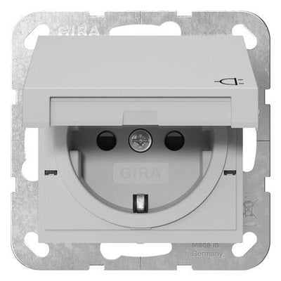 GIRA 4754015 SCHUKO-Steckdose KD+Shutter SRK System 55 Grau matt (lackiert)