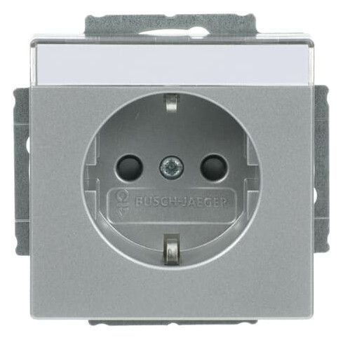 BJ 20 EUCNB-83 SCHUKO Steckdosen Einsatz alusilber future linear