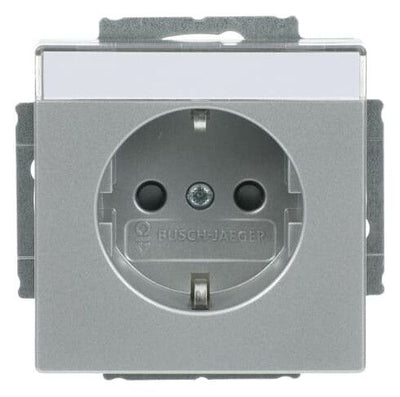 BJ 20 EUCNB-83 SCHUKO Steckdosen Einsatz alusilber future linear