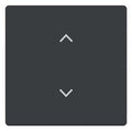 BJ 6735-11-81 Wippe 1-fach m.Symbol "Jalousie" Format 63