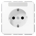 Jung CD1520BFKINAWW SCHUKO Steckdose Schriftf. erh.Ber. bruchs. alpinw.