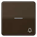 Jung CD590KO5KBR Wippe Symbol Klingel m.Lichtleiter braun