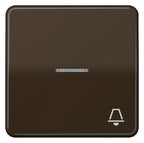 Jung CD590KO5KBR Wippe Symbol Klingel m.Lichtleiter braun