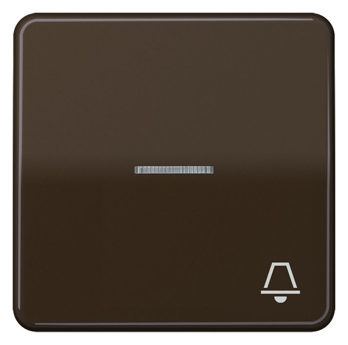 Jung CD590KO5KBR Wippe Symbol Klingel m.Lichtleiter braun
