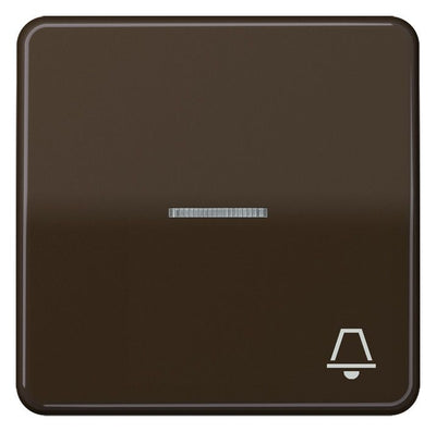 Jung CD590KO5KBR Wippe Symbol Klingel m.Lichtleiter braun