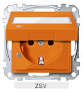 Mert MEG 2313-0302 SCHUKO-Steckdose BRS Sonder Klappd. Ko.+Schriftf. ZSV or.S.M