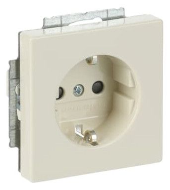 BJ 20 EUCRB-82 SCHUKO Steckdosen Einsatz o.Spreize elfenbeinweiß solo