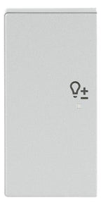 BJ 6234-21-83 Wippe links 2-fach Dimmer Busch-free@home alusilber