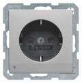 Berker 41096084 Steckdose SCHUKO+LED Q.1/Q.3 alu samt lackiert