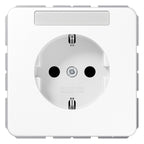 Jung CD1520BFNAWW SCHUKO Steckdose Schriftfeld bruchsicher alpinweiß