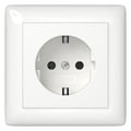 GIRA 444003 SCHUKO-Steckdose Vollplatte Standard 55 Reinweiß glänzend