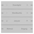 GIRA 5034915 Wippenset 4fach indiv. Tastsensor4 TS4 Alu Grau matt (lack.)