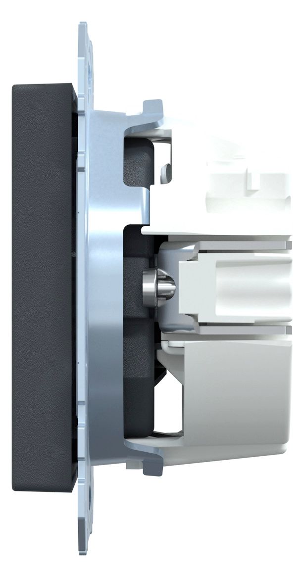 Mert MEG 2351-0414 SCHUKO-Steckdose+Kz Trockner BRS StK anthrazit System M
