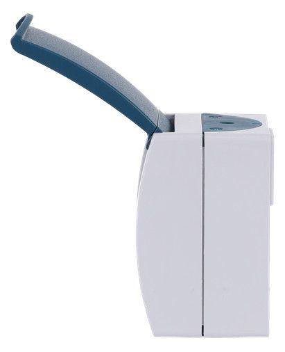 BJ 20EW-53 Steckdose m.Klappdeckel ocean IP44 grau/blaugrün