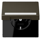 Jung LC1520BFNAKL241 SCHUKO-Steckd.KI m. Klappdeckel m.S
