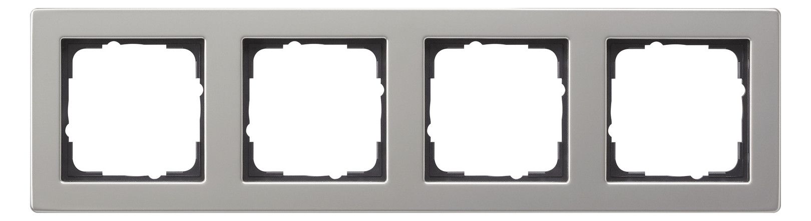 GIRA 021433 Abdeckrahmen 4fach E2 Edelstahl