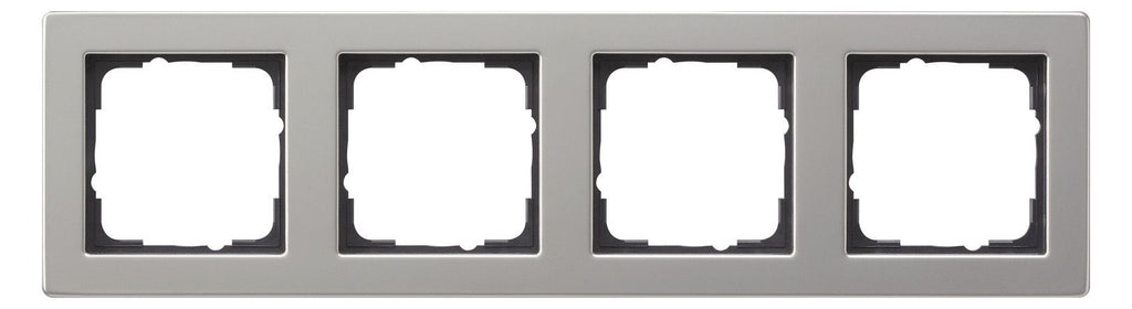 GIRA 021433 Abdeckrahmen 4fach E2 Edelstahl