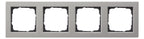 GIRA 021433 Abdeckrahmen 4fach E2 Edelstahl
