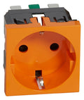 Legrand 077217 Schuko Steckdose (SL) 2-modulig Mosaic orange