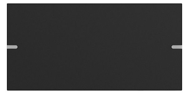 GIRA 8332905 Wippe Tastsensor4 2fach TS4 Aluminium Schwarz matt (lackiert)