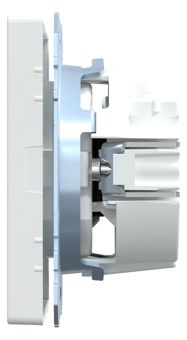 Mert MEG 2300-6035 SCHUKO-Steckdose BRS Steckklemme Lotosweiß