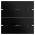 GIRA 5032126 Wippenset 2fach indiv. Tastsensor4 TS4 Alu Schwarz (eloxiert)