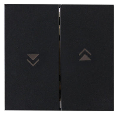 Kopp 490359008 HK07 Flächendoppelwippe m Pfeilsymbol schwarz matt