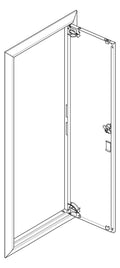 ABN GBRU16T Blendrahmen m.Volltüre f.UP-Flachverteiler,1x6-reihig