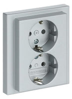 BJ 202 EUJB-83 SCHUKO® Doppelsteckdose volle Abdeckung EBS