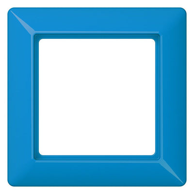 Jung AS581GLBL Rahmen 1fach 80,5x80,5mm Serie AS blau