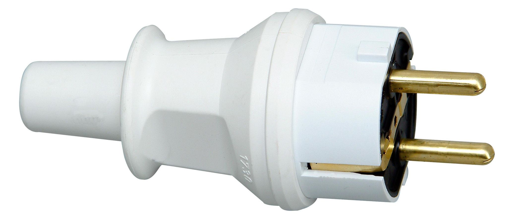 Kopp 173002007 Schuko Stecker Einsatz Polyamid/Kappe PVC bruchfest 2 Schukos.u
