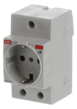 ABB M1173-L SCHUKO-Steckdose Italien lichtgrau, RAL 1173 2CSM112000R0701