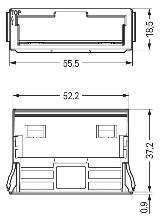 WAGO 770-341 Snap-In-Rahmen,5-polig,0,5 … 2,0mm, weiß