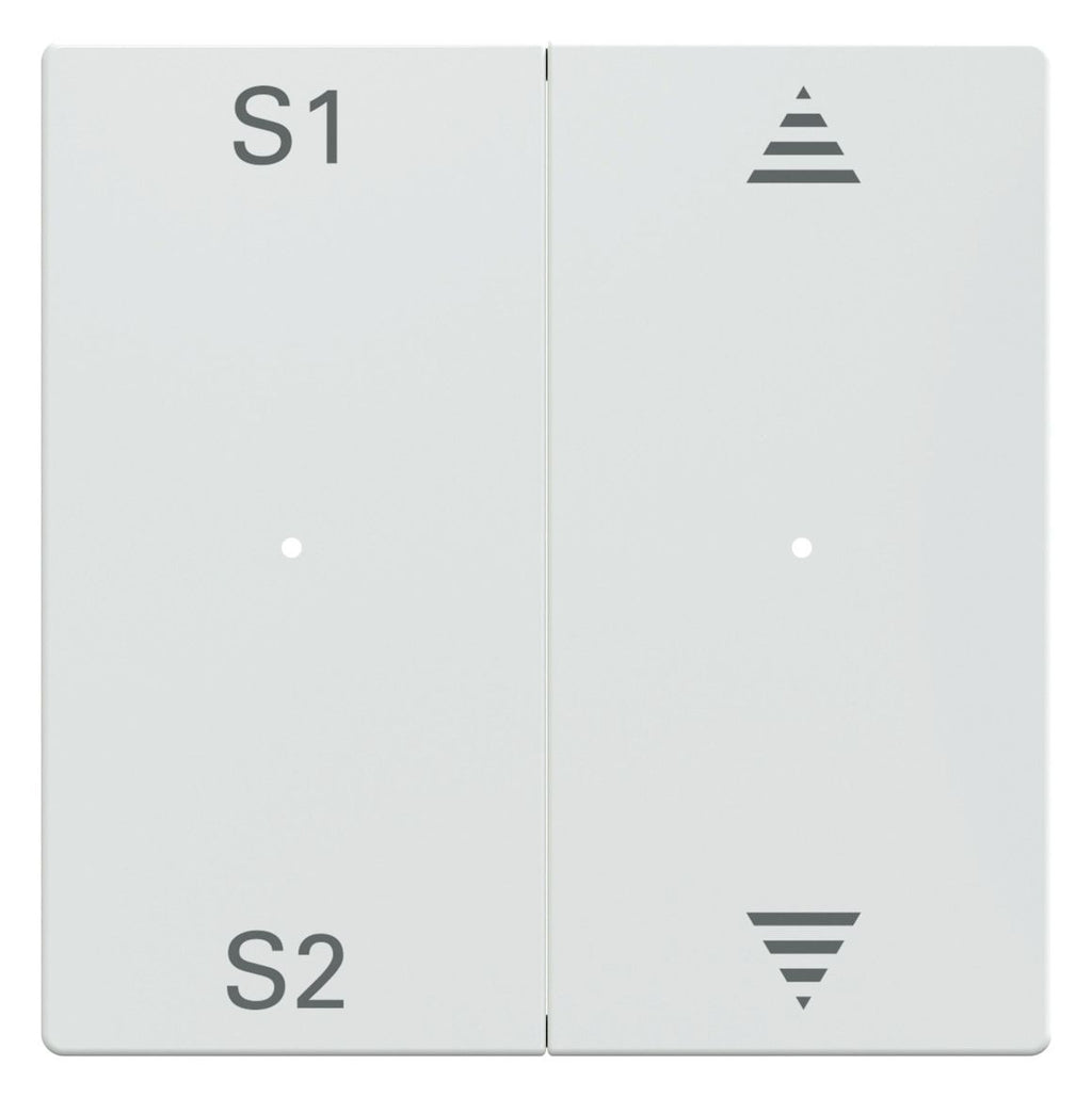Mert MEG 5227-0325 Wippen f.Taster- Modul 2fach (Szene1/2,Auf/Ab) aktivweiß