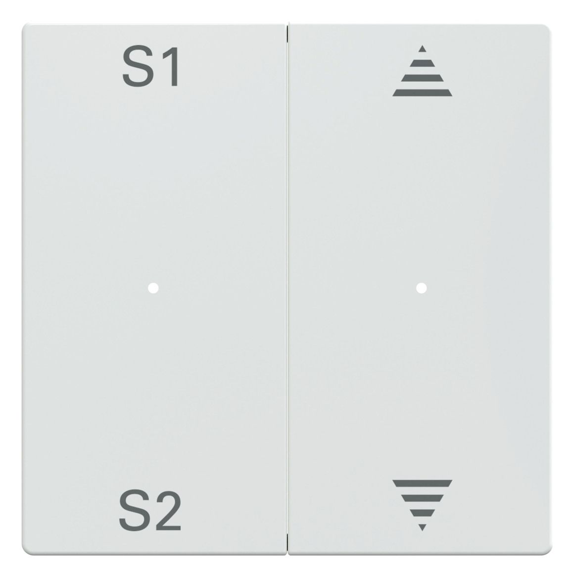 Mert MEG 5227-0325 Wippen f.Taster- Modul 2fach (Szene1/2,Auf/Ab) aktivweiß