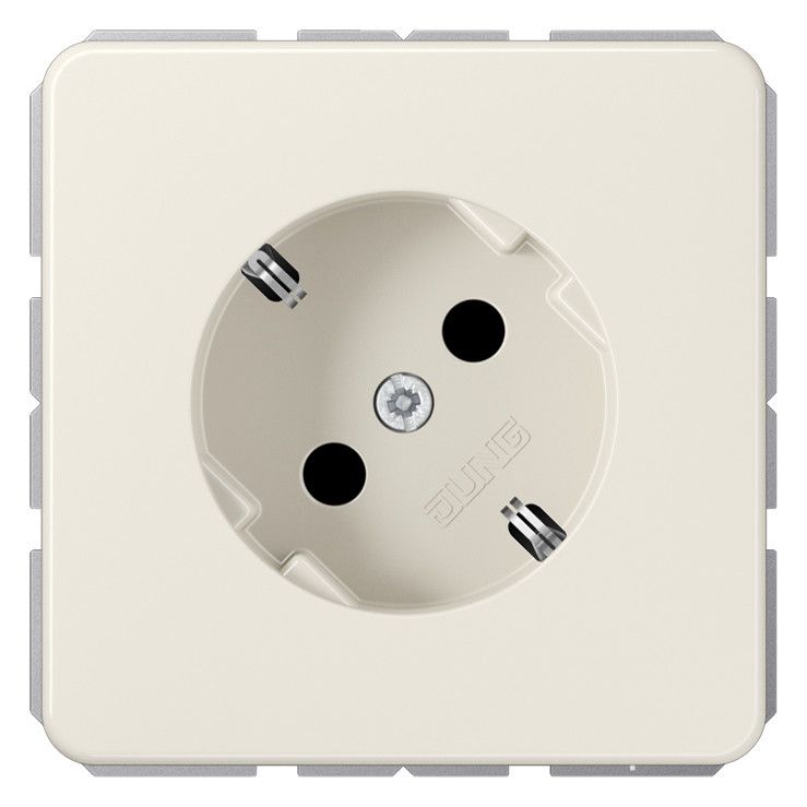 Jung 520-45 SCHUKO Steckdose 45° CD weiß