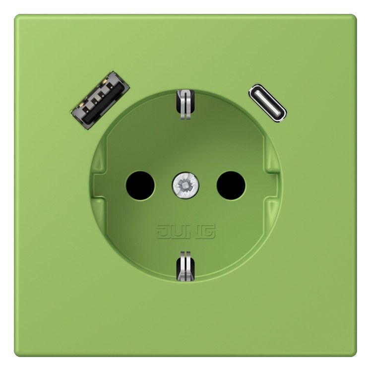 Jung LC1520-15CA220 SCHUKO-Steckd.m.USB Typ AC LC32051
