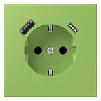 Jung LC1520-15CA220 SCHUKO-Steckd.m.USB Typ AC LC32051