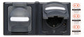 Kopp 131215003 BLUE ELECTRIC Schuko Steckdose m.Klappd.2f fertig verdrahtet