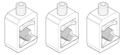 ABN XASRK12 Rahmenklemme NH1 35-150qmm CU-u.ALU-Leiter (Set 3St)