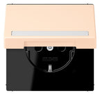 Jung LC1520BFNAKL238 SCHUKO-Steckd.KI m. Klappdeckel m.S