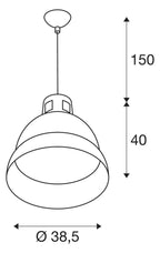 SLV 165359 PARA 380 Reflektorleuchte schwarz E27 max.160W